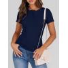 imageANRABESS Womens Tops Short Sleeve Henley Shirts 2026 Summer Ribbed Slim Fit Basic Casual Tee Blouse Trendy Spring ClothingNavy Blue
