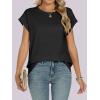 imageANRABESS Womens Tops Summer Cap Sleeve Basic Tee Shirts 2026 Trendy Loose Fit Casual Dressy Business Work Tshirts ClothesBlack