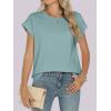 imageANRABESS Womens Tops Summer Cap Sleeve Basic Tee Shirts 2026 Trendy Loose Fit Casual Dressy Business Work Tshirts ClothesCadet Blue