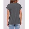 imageANRABESS Womens Tops Summer Cap Sleeve Basic Tee Shirts 2026 Trendy Loose Fit Casual Dressy Business Work Tshirts ClothesDark Grey