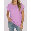 imageANRABESS Womens Tops Summer Cap Sleeve Basic Tee Shirts 2026 Trendy Loose Fit Casual Dressy Business Work Tshirts ClothesLilac
