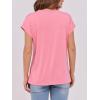 imageANRABESS Womens Tops Summer Cap Sleeve Basic Tee Shirts 2026 Trendy Loose Fit Casual Dressy Business Work Tshirts ClothesPink