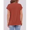 imageANRABESS Womens Tops Summer Cap Sleeve Basic Tee Shirts 2026 Trendy Loose Fit Casual Dressy Business Work Tshirts ClothesRust