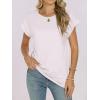 imageANRABESS Womens Tops Summer Cap Sleeve Basic Tee Shirts 2026 Trendy Loose Fit Casual Dressy Business Work Tshirts ClothesWhite
