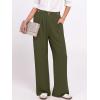 imageANRABESS Womens Wide Leg High Waisted Pants 2026 Summer Button Pleated Work Dress Pants Trousers Business Casual OutfitsArmy Green