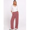 imageANRABESS Womens Wide Leg High Waisted Pants 2026 Summer Button Pleated Work Dress Pants Trousers Business Casual OutfitsDusty Rose