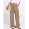 imageANRABESS Womens Wide Leg High Waisted Pants 2026 Summer Button Pleated Work Dress Pants Trousers Business Casual OutfitsYellow Khaki
