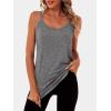 imageANRABESS Workout Tank Tops for Women Spaghetti Strap Camisole Shirts Summer 2026 Loose Fit Athletic Running Yoga Gym ClothesGrey