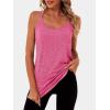 imageANRABESS Workout Tank Tops for Women Spaghetti Strap Camisole Shirts Summer 2026 Loose Fit Athletic Running Yoga Gym ClothesHot Pink