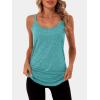 imageANRABESS Workout Tank Tops for Women Spaghetti Strap Camisole Shirts Summer 2026 Loose Fit Athletic Running Yoga Gym ClothesLake Green