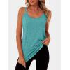 imageANRABESS Workout Tank Tops for Women Spaghetti Strap Camisole Shirts Summer 2026 Loose Fit Athletic Running Yoga Gym ClothesLake Green