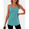 imageANRABESS Workout Tank Tops for Women Spaghetti Strap Camisole Shirts Summer 2026 Loose Fit Athletic Running Yoga Gym ClothesLake Green