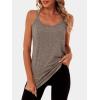 imageANRABESS Workout Tank Tops for Women Spaghetti Strap Camisole Shirts Summer 2026 Loose Fit Athletic Running Yoga Gym ClothesLight Brown