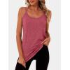 imageANRABESS Workout Tank Tops for Women Spaghetti Strap Camisole Shirts Summer 2026 Loose Fit Athletic Running Yoga Gym ClothesRed