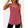 imageANRABESS Workout Tank Tops for Women Spaghetti Strap Camisole Shirts Summer 2026 Loose Fit Athletic Running Yoga Gym ClothesRed
