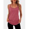 imageANRABESS Workout Tank Tops for Women Spaghetti Strap Camisole Shirts Summer 2026 Loose Fit Athletic Running Yoga Gym ClothesRed