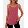 imageANRABESS Workout Tank Tops for Women Spaghetti Strap Camisole Shirts Summer 2026 Loose Fit Athletic Running Yoga Gym ClothesRed