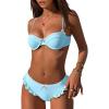 imageANRABESS Bikini Sets for Women Two Piece Cheeky Swimsuit String Sexy Ruffle High Cut Triangle Bathing Suit Cute Swimwear 2026Light Blue