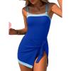 imageANRABESS Swimsuits for Women One Piece Swim Dress Tummy Control Bathing Suit Full Coverage Wrap Skirt Tie Knot 2026 SwimwearBoyal Blue