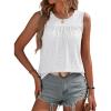 imageANRABESS Women Sleeveless Tank Top 2026 Summer Casual Loose Fit Eyelet Flowy Shirts 2026 Beach Vacation ClothesWhite