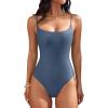 imageANRABESS Women Square Neck Spaghetti Straps Bodysuits Double Lined Sleeveless Backless Cami Body Suits Top 2026 TrendyNavy Blue
