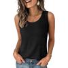 imageANRABESS Women Waffle Knit Tank Tops Sleeveless Scoop Neck Flowy Casual Tunic Shirts 2026 Summer Beach Vacation ClothesBlack