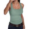 imageANRABESS Womens Square Neck Tank Top Sleeveless Double Lined Racerback Workout Athletic Summer Basic Tops 2026 Trendy ShirtsGrey Green