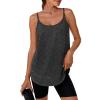 imageANRABESS Workout Tank Tops for Women Spaghetti Strap Camisole Shirts Summer 2026 Loose Fit Athletic Running Yoga Gym ClothesBlack