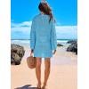 imageANRABESS Women Swimsuit Crochet Swim Cover Up 2026 Summer Bathing Suit Swimwear Mesh Knit Beach Dress Vacation OutfitsBlue