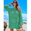 imageANRABESS Women Swimsuit Crochet Swim Cover Up 2026 Summer Bathing Suit Swimwear Mesh Knit Beach Dress Vacation OutfitsLake