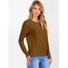 imageANRABESS Womens 100 Wool Sweaters Crewneck Long Sleeve Work Business Casual Basic Sweater Tops 2026 Fall OutfitsCaramel