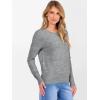 imageANRABESS Womens 100 Wool Sweaters Crewneck Long Sleeve Work Business Casual Basic Sweater Tops 2026 Fall OutfitsGray