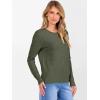 imageANRABESS Womens 100 Wool Sweaters Crewneck Long Sleeve Work Business Casual Basic Sweater Tops 2026 Fall OutfitsGreen