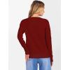 imageANRABESS Womens 100 Wool Sweaters Crewneck Long Sleeve Work Business Casual Basic Sweater Tops 2026 Fall OutfitsRed