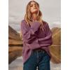 imageANRABESS Womens Oversized Sweaters 2025 Long Sleeve Fuzzy Knit Casual Chunky Pullover Sweater Fall Outfits ClothesFuchsia Mauve Pink