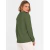 imageANRABESS Womens Polo V Neck Long Sleeve Sweaters Lightweight Dressy Casual Business Basic Knit Pullover Top 2026 Fall OutfitsArmy Green