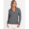 imageANRABESS Womens Polo V Neck Long Sleeve Sweaters Lightweight Dressy Casual Business Basic Knit Pullover Top 2026 Fall OutfitsDark Gray