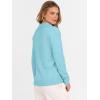 imageANRABESS Womens Polo V Neck Long Sleeve Sweaters Lightweight Dressy Casual Business Basic Knit Pullover Top 2026 Fall OutfitsLight Blue