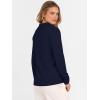 imageANRABESS Womens Polo V Neck Long Sleeve Sweaters Lightweight Dressy Casual Business Basic Knit Pullover Top 2026 Fall OutfitsNavy Blue