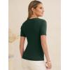 imageANRABESS Womens Short Sleeve Sweaters Summer Scoop Neck Casual Basic Shirts Knit Pullover Work Tops 2026 Spring OutfitsDrak Green