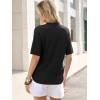 imageANRABESS Short Sleeve Sweater for Women Oversized Lightweight Casual Work Top Shirts Knit Crewneck 2026 Spring Summer OutfitsBlack