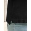 imageANRABESS Short Sleeve Sweater for Women Oversized Lightweight Casual Work Top Shirts Knit Crewneck 2026 Spring Summer OutfitsBlack