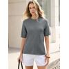 imageANRABESS Short Sleeve Sweater for Women Oversized Lightweight Casual Work Top Shirts Knit Crewneck 2026 Spring Summer OutfitsGray