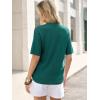 imageANRABESS Short Sleeve Sweater for Women Oversized Lightweight Casual Work Top Shirts Knit Crewneck 2026 Spring Summer OutfitsGreen