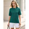 imageANRABESS Short Sleeve Sweater for Women Oversized Lightweight Casual Work Top Shirts Knit Crewneck 2026 Spring Summer OutfitsGreen