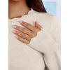 imageANRABESS Sweaters for Women Loose Fit Lightweight Soft Dressy Scalloped Long Sleeve Pullover Tops 2026 Fall Casual OutfitsAlmond