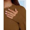 imageANRABESS Sweaters for Women Loose Fit Lightweight Soft Dressy Scalloped Long Sleeve Pullover Tops 2026 Fall Casual OutfitsCaramel