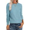imageANRABESS Sweaters for Women Loose Fit Lightweight Soft Dressy Scalloped Long Sleeve Pullover Tops 2026 Fall Casual OutfitsLight Blue