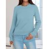 imageANRABESS Sweaters for Women Loose Fit Lightweight Soft Dressy Scalloped Long Sleeve Pullover Tops 2026 Fall Casual OutfitsLight Blue