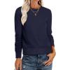 imageANRABESS Sweaters for Women Loose Fit Lightweight Soft Dressy Scalloped Long Sleeve Pullover Tops 2026 Fall Casual OutfitsNavy Blue